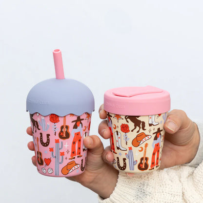 Cowgirl Mini Smoothie Cup & Straw 200ml