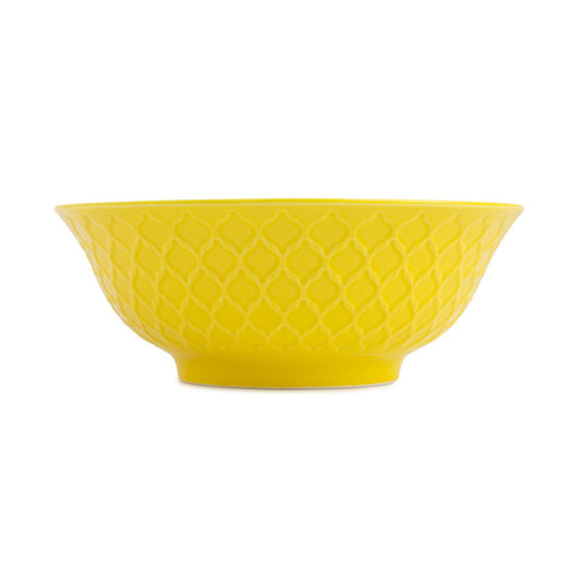Mikasa Ramen Bowl | Yellow & Blue Geometric
