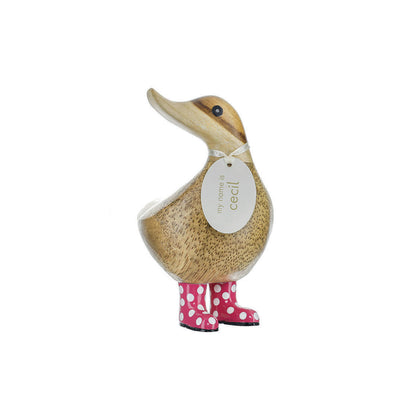 DCUK Natural Welly Ducky Spotty