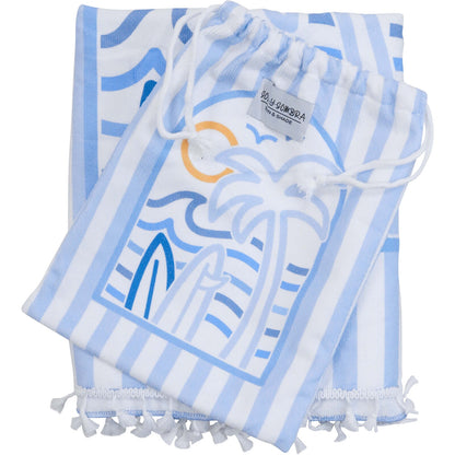 Poncho Beach Towel Kids | Summer Blues