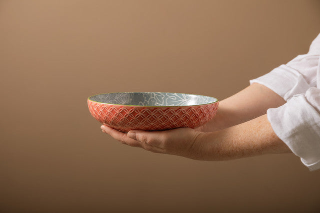 Mikasa Coupe Bowl | Geometric Leaf