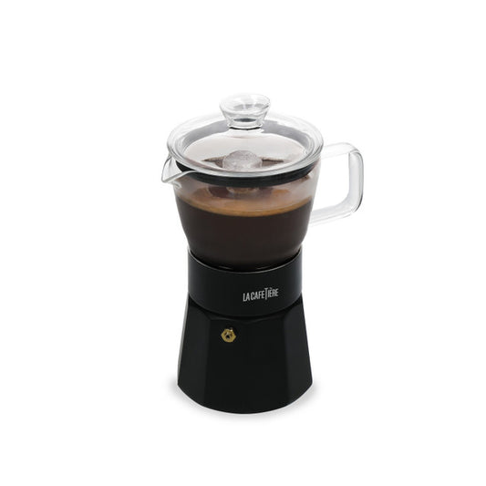 La Cafetière Verona Glass Espresso Maker | Black