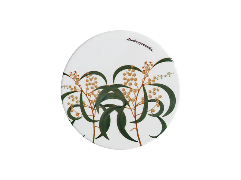 Royal Botanic Gardens Australian Botanics Ceramic Coaster | Wattle