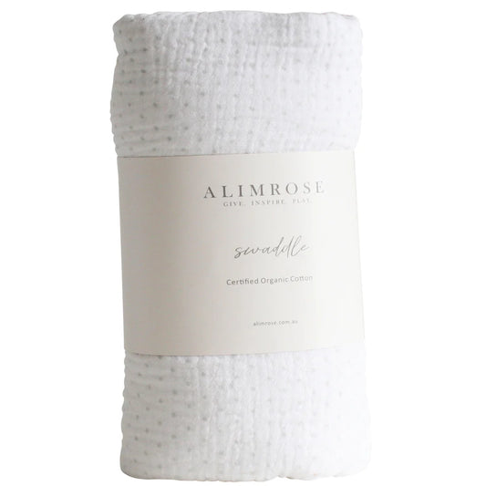 Muslin Swaddle | Grey Spot