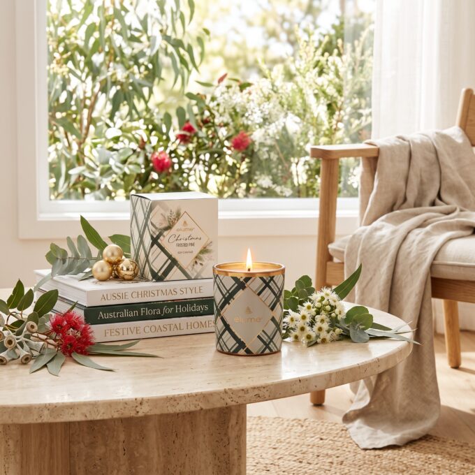 Christmas Frosted Pine Soy Candle 200g