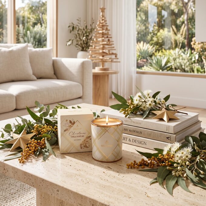 Christmas Vanilla Snowflake Soy Candle 200g