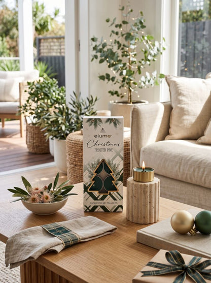 Christmas Frosted Pine Tealights