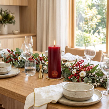 Christmas Winter Spice Pillar Candle