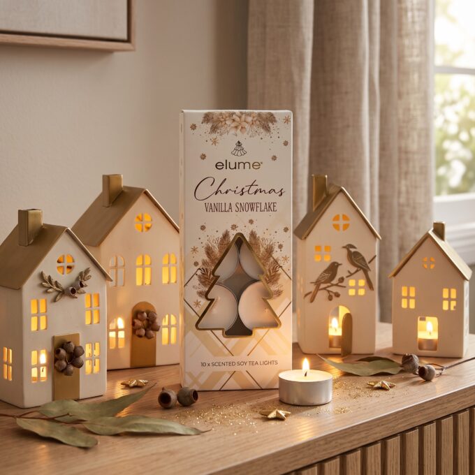 Christmas Vanilla Snowflake Tealights