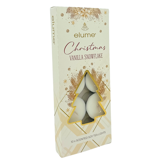 Christmas Vanilla Snowflake Tealights