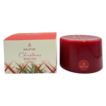 Christmas Winter Spice Pillar Candle