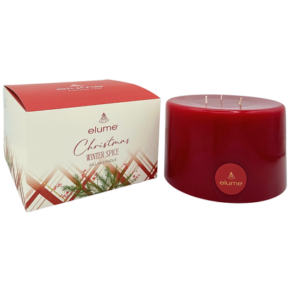 Christmas Winter Spice Pillar Candle