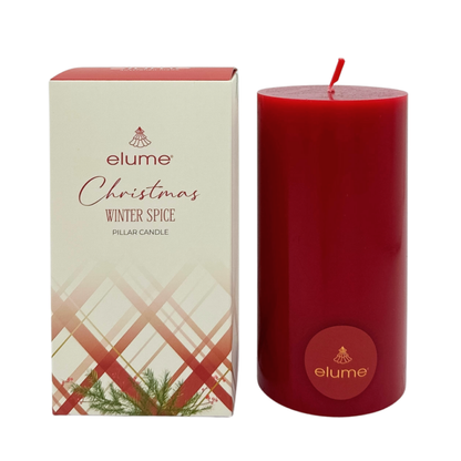 Christmas Winter Spice Pillar Candle