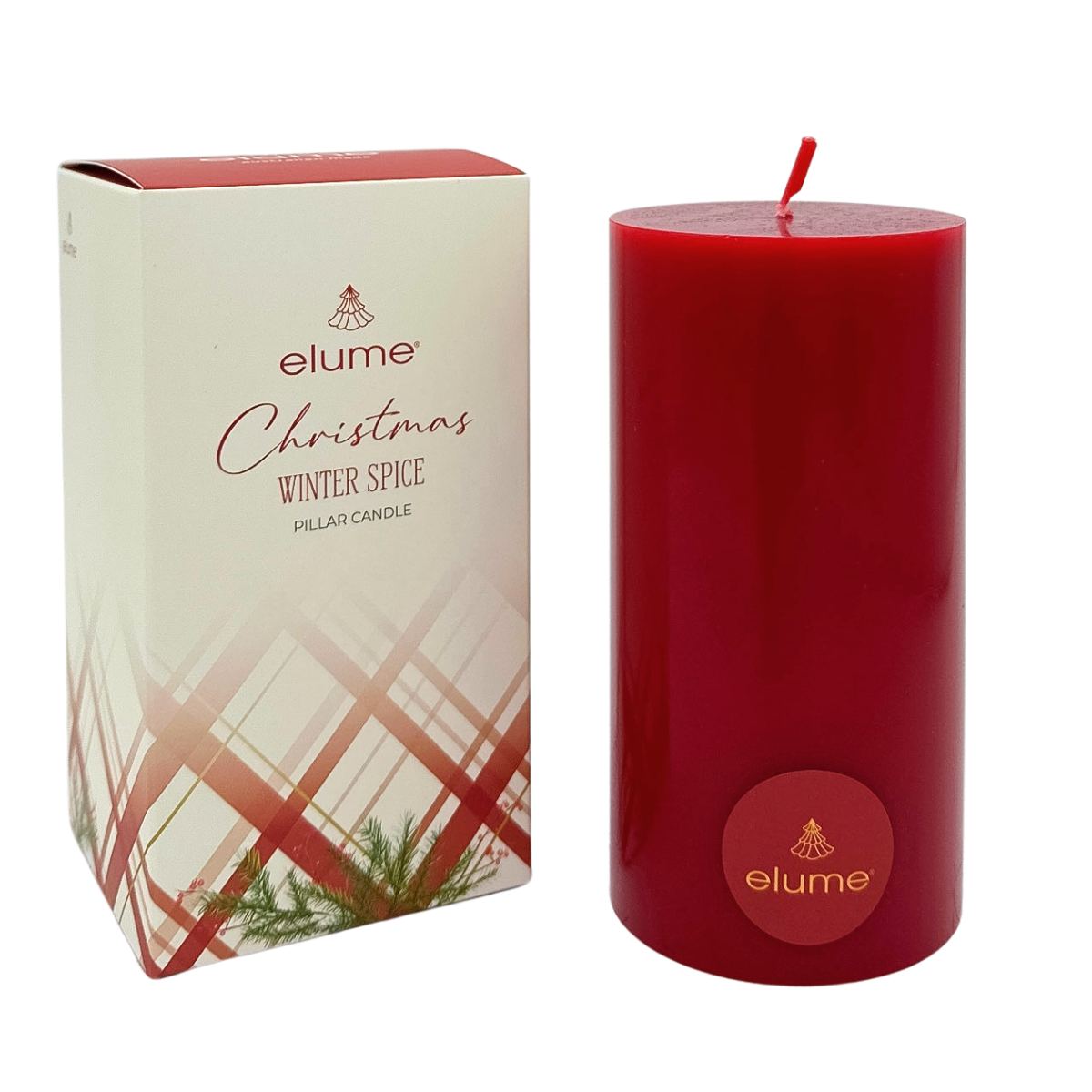 Christmas Winter Spice Pillar Candle