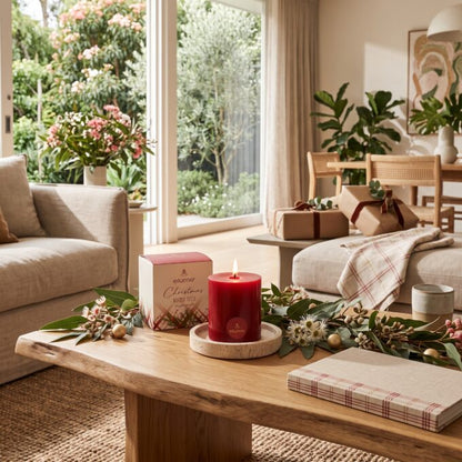 Christmas Winter Spice Pillar Candle
