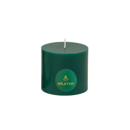 Christmas Frosted Pine Pillar Candle