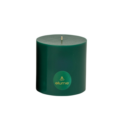 Christmas Frosted Pine Pillar Candle
