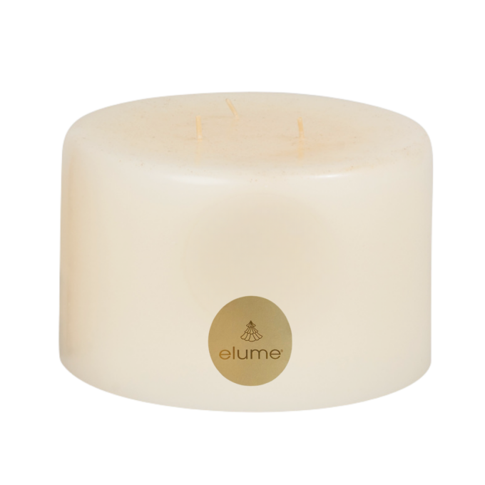 Christmas Vanilla Snowflake Pillar Candle