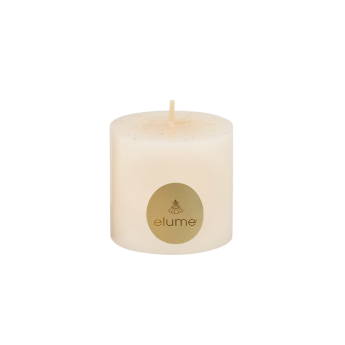 Christmas Vanilla Snowflake Pillar Candle