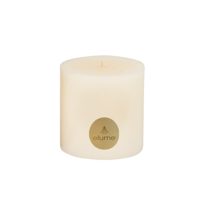 Christmas Vanilla Snowflake Pillar Candle