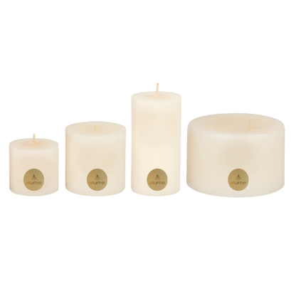 Christmas Vanilla Snowflake Pillar Candle