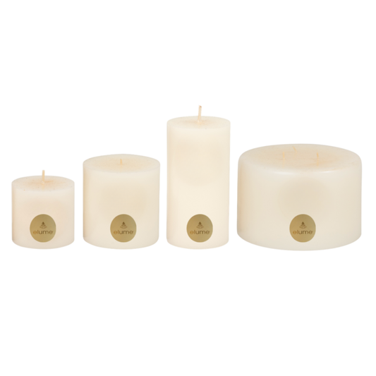 Christmas Vanilla Snowflake Pillar Candle
