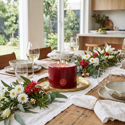 Christmas Winter Spice Pillar Candle