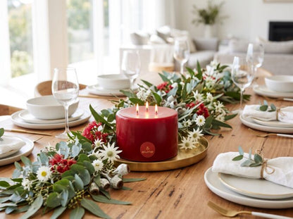 Christmas Winter Spice Pillar Candle