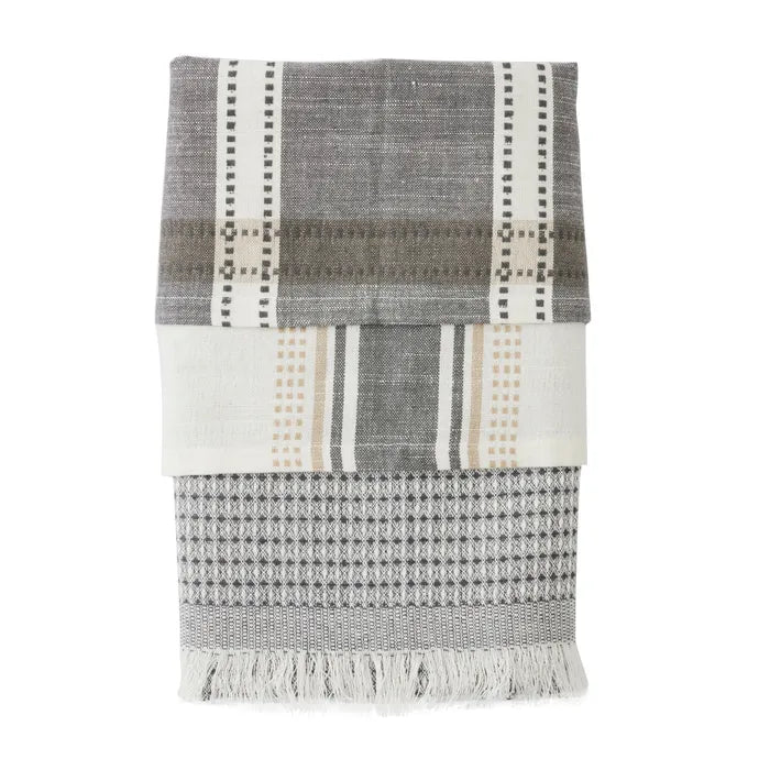 Maye Cotton Tea Towels | Grey