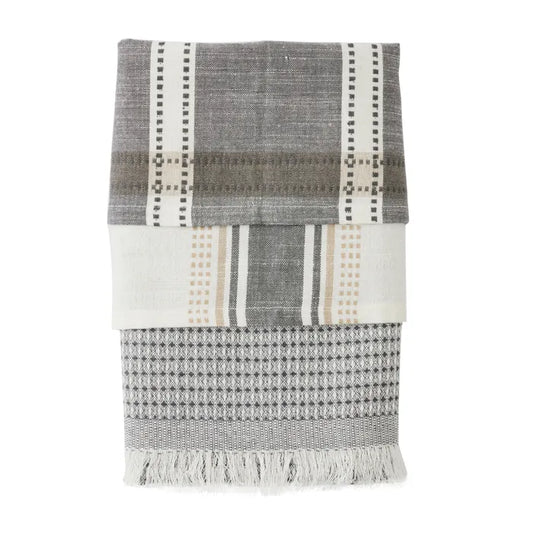 Maye Cotton Tea Towels | Grey