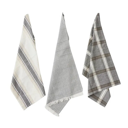 Maye Cotton Tea Towels | Grey