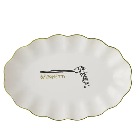 Mangiare Ceramic Spaghetti Dish