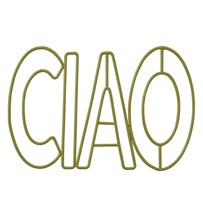 Ciao Metal Trivet | Olive