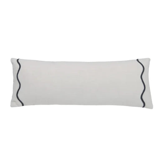 Orla Cotton Cushion | Natural/Slate