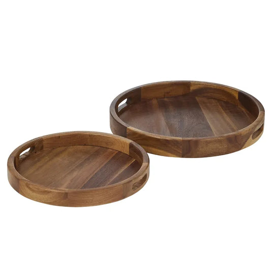 Gusto Wood Round Tray