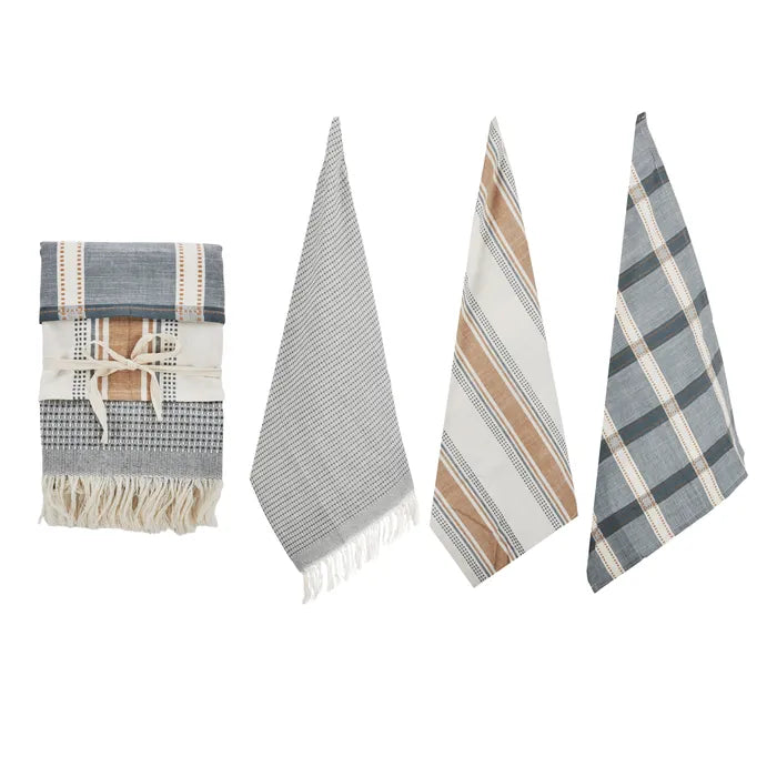 Maye Cotton Tea Towels | Blue