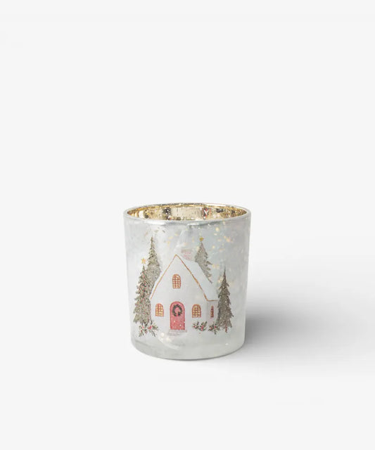 Aurelia Snowy Cottage Votive Holder Small