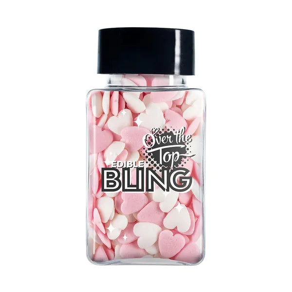 Over The Top Love Hearts - Mixed White & Pink 55g