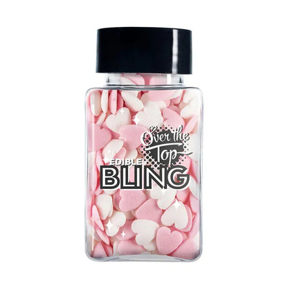 Over The Top Love Hearts - Mixed White & Pink 55g