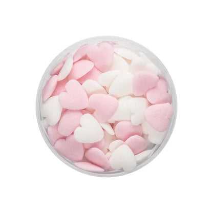 Over The Top Love Hearts - Mixed White & Pink 55g
