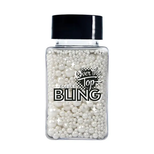 Over The Top Bling Sprinkles Medleys - Pearl White 65g