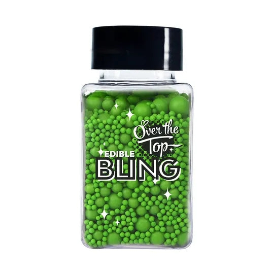 Over The Top Bling Sprinkles Medleys - Leaf Green 65g
