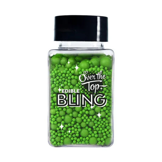 Over The Top Bling Sprinkles Medleys - Leaf Green 65g