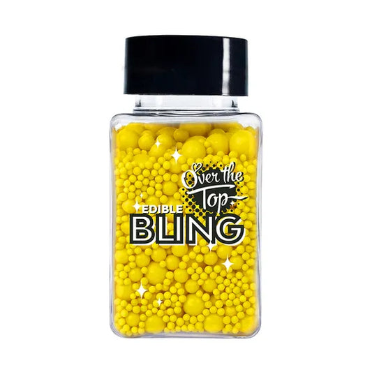Over The Top Bling Sprinkles Medleys - Bright Yellow 65g