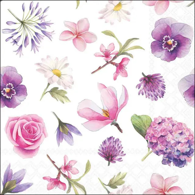 Luncheon Napkin Flower Heads