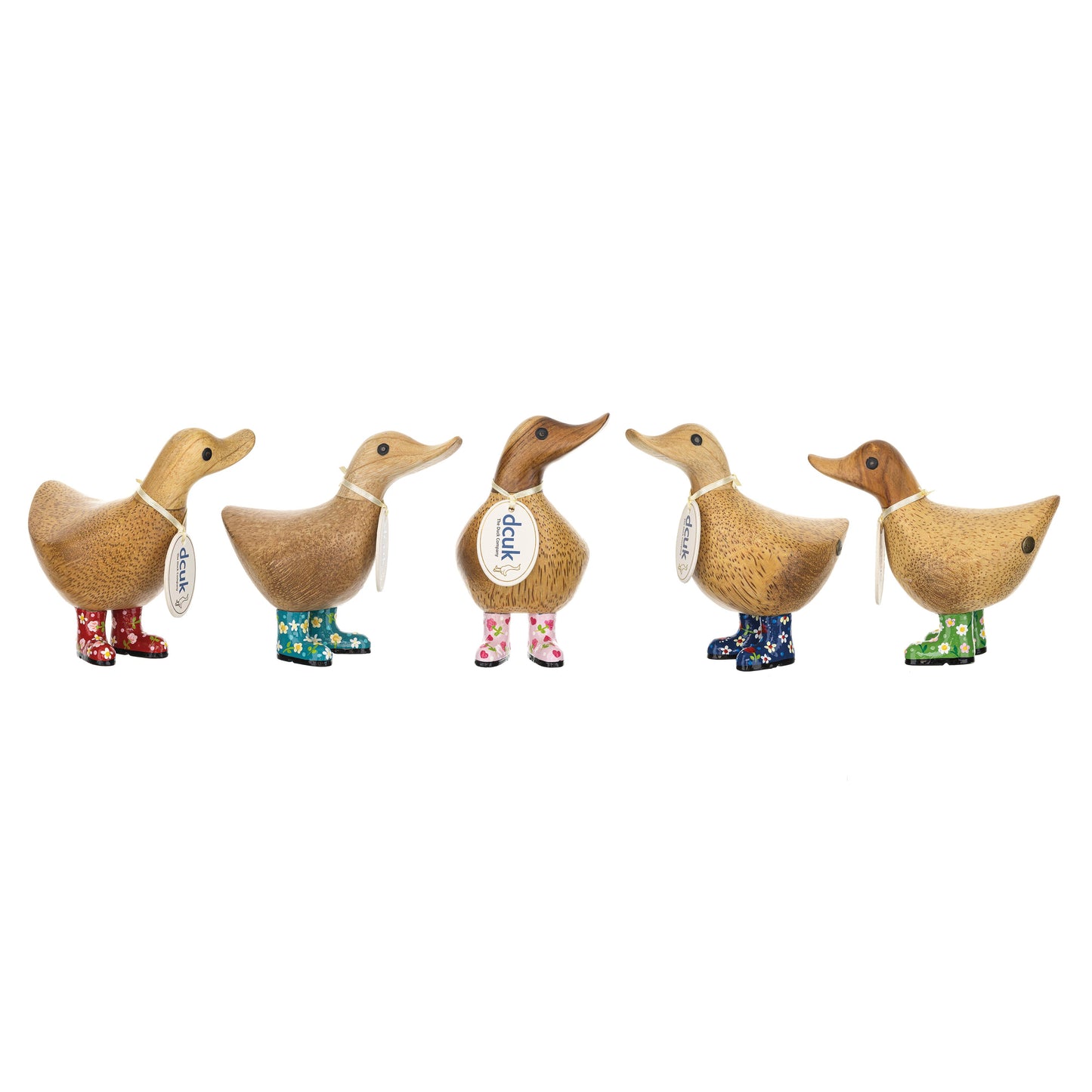 DCUK Natural Welly Ducky Flowers