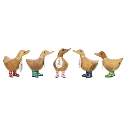 DCUK Natural Welly Ducky Flowers