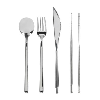 4pce Saltara Stainless Steel Picnic Cutlery Set