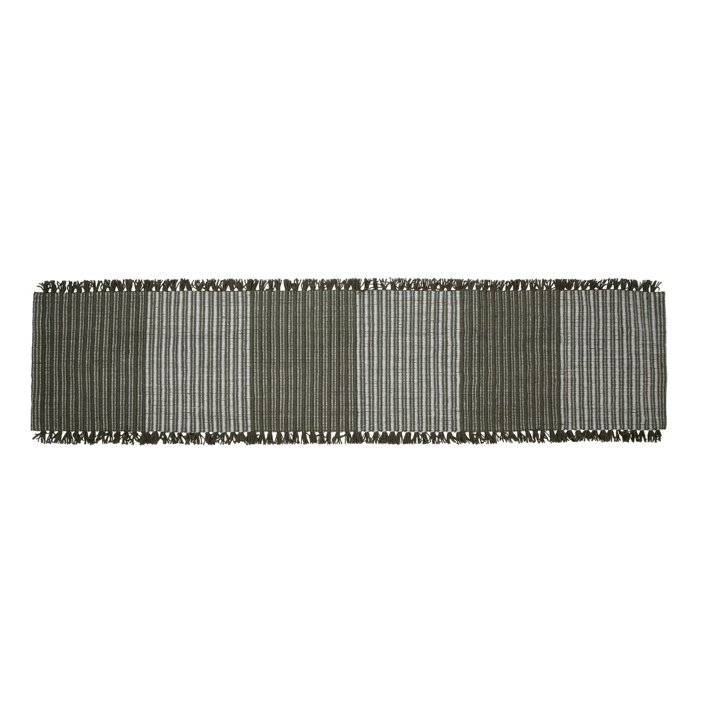 Cai Table Runner | Green & Natural