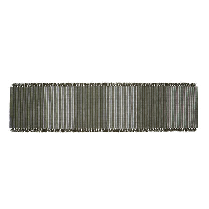 Cai Table Runner | Green & Natural